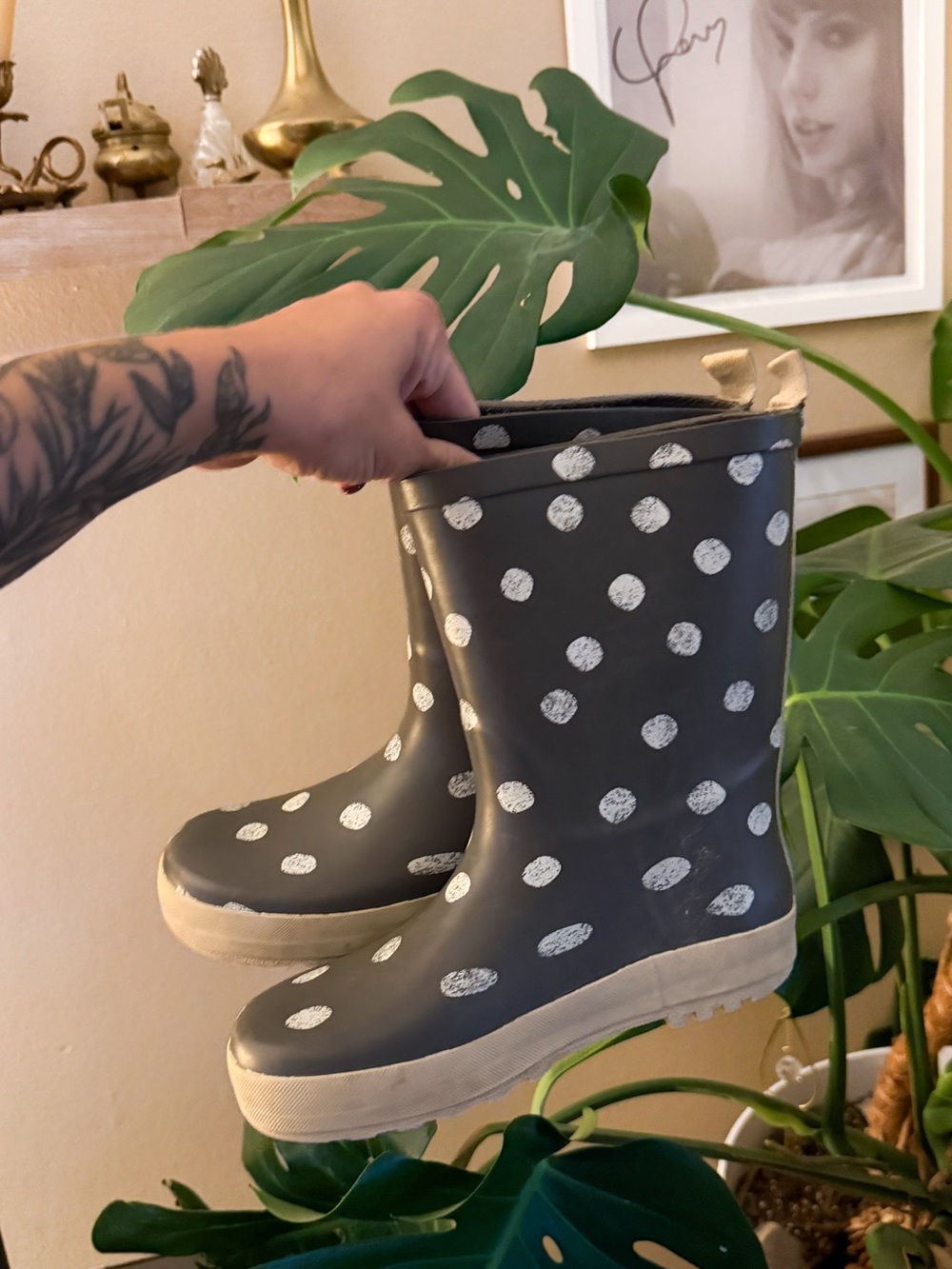 Rylee + Cru Polka Dot Rain Boots